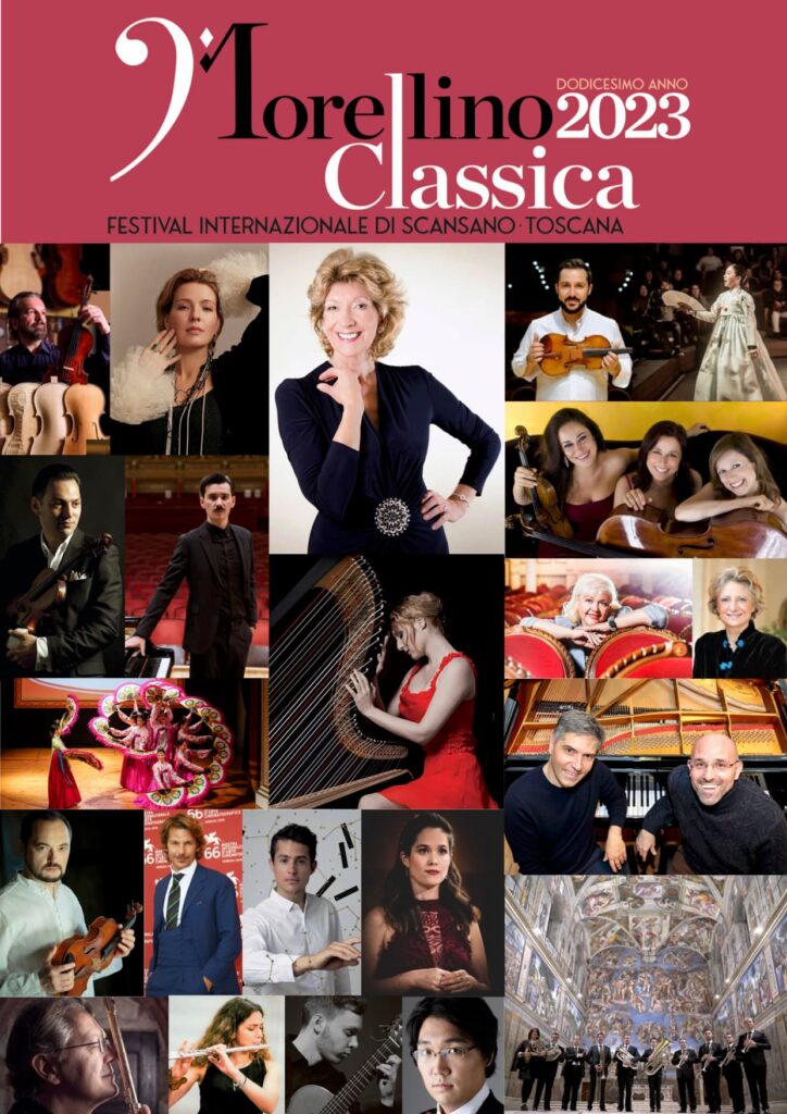 Locandina i musicisti del Morellino Classica Festival Edizione 2023