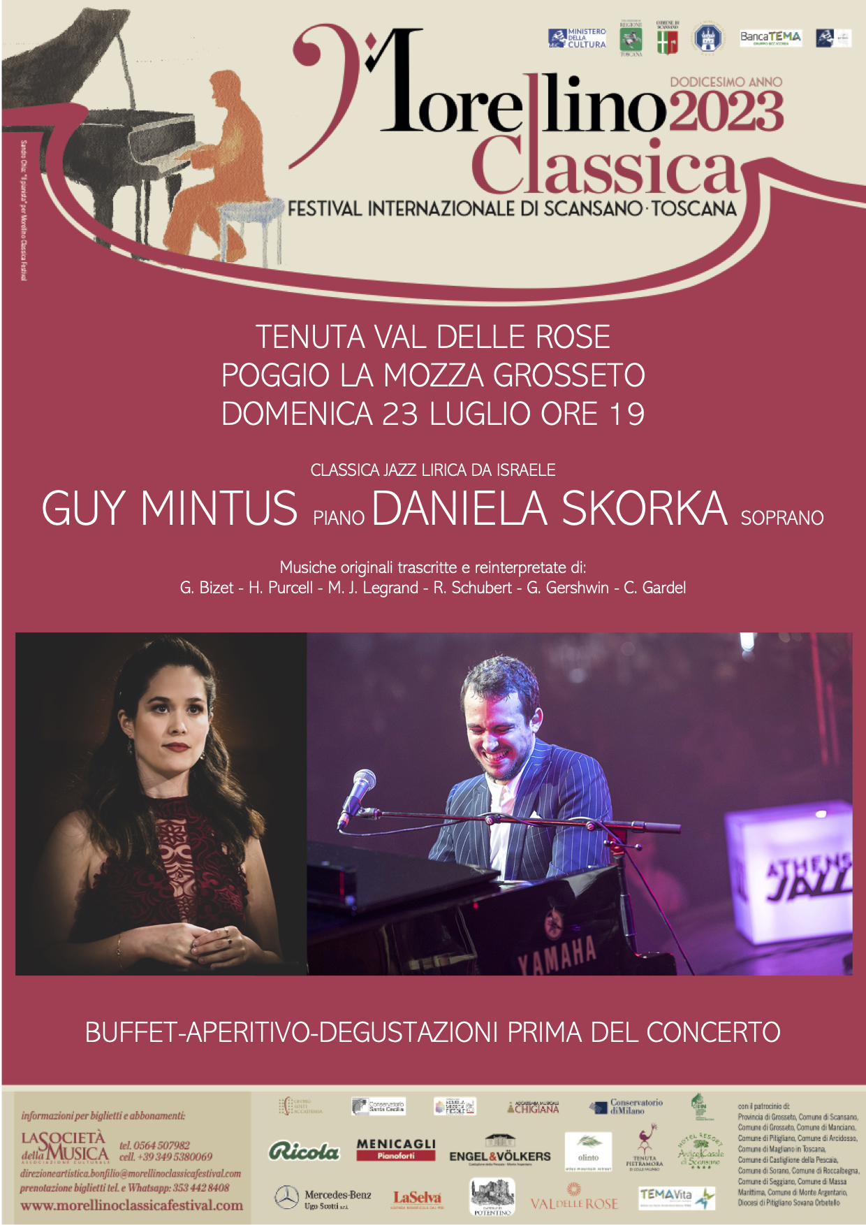 Guy Mintus pianoforte – Daniela Skorka soprano Tenuta val delle rose
