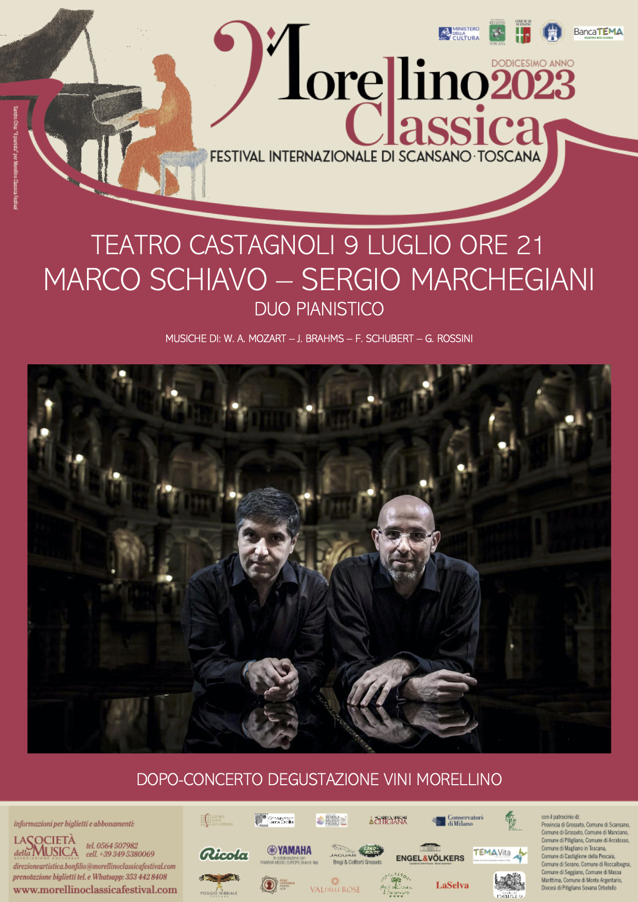 Duo Schiavo Marchegiani concerto 9 Luglio Scansano