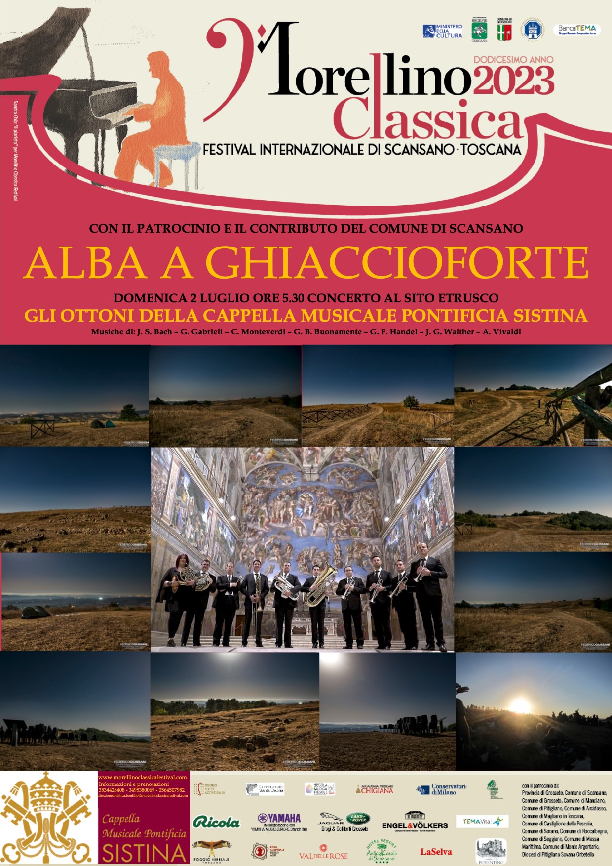 Ottoni concerto all' alba a Ghiaccioforte 2023