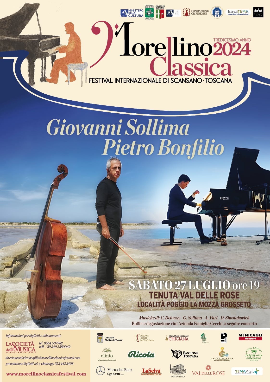 Giovanni Sollima e Pietro Bonfilio concerto di musica Classica